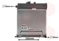 RADIATOR ENGINE COOLING FITS