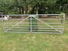 Steel Farm Gate 12ft (366cm ) X 3ft 9inches (115cm) Used