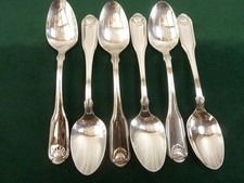 6 nice Oneida Community Shelton pattern Teaspoons silver plated