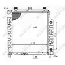 1X NRF RADIATOR ENGINE COOLING