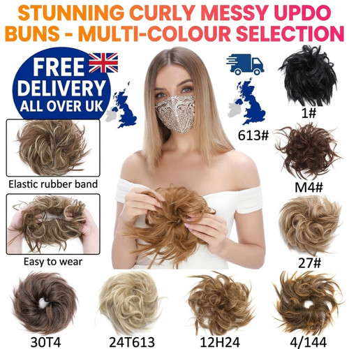 Messy bun hair piece - hair, scrunchie