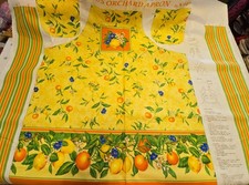 Cranston VIP Summer Orchard Apron Panel - 100% Cotton - Ready to Sew Kit