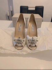 Jimmy Choo Ivory Satin Shoes