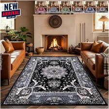 Luxury Non Slip Large Traditional Rugs Bedroom Living Room Rug Hallway Runner UK