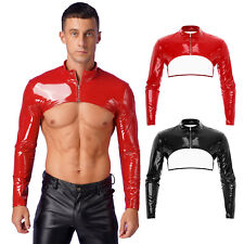 Men's Long Sleeve Crop Top