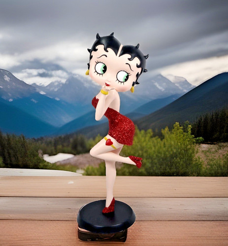 Betty boop blowing kiss red - blowing,