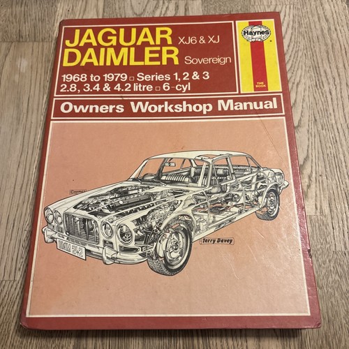 Haynes manual jaguar - manual, xj6