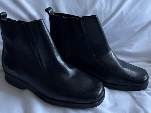 Softees wide black leather - k,