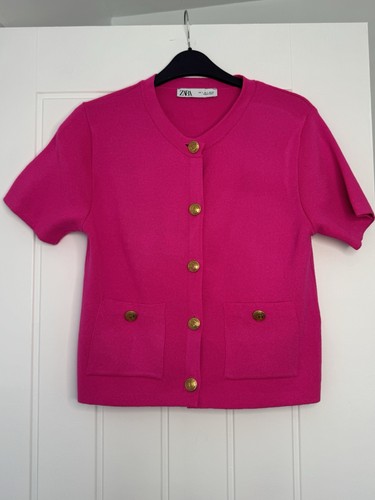 Zara pink knit crew - zara,