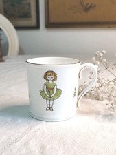 Vintage Royal Worcester Sundays Child Cup Mug Bone China Hand Painted 1969 