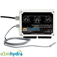 Rhino Fan Speed Controller 2X300W Thermostatic Temperature Control Hydroponics