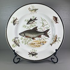 Crownford Burslem Made In England Fish Design Plate Collectable Rare