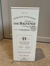 THE BALVENIE 21 YEAR Portwood BOX ONLY Whisky Whiskey BOTTLE Box HOLDER NICE