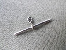 Antique Silver plated Albert Chain 44mm T-BAR Circa 1915