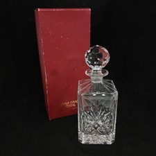 Royale County Lead Crystal Decanter Vintage Boxed Italian Hand Cut RMF29-SJT