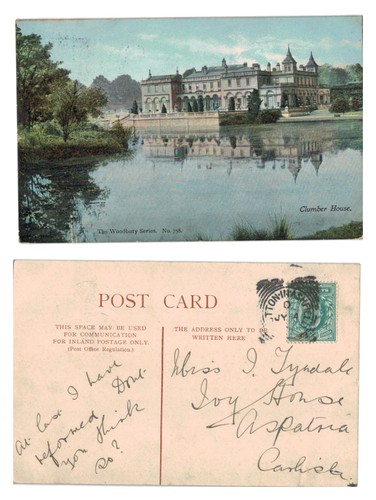 Vintage postcard clumber - -,