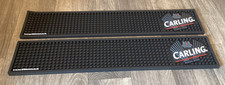 CARLING RUBBER BAR MAT X2, LAGER DIMPLE RUNNER BEER HOME BAR DRIP TRAY