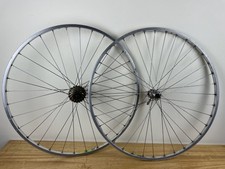 VINTAGE MAVIC MA2 700C ROAD BIKE WHEELS RIMS SHIMANO HUBS & 8 SPEED CASSETTE