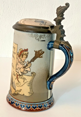 Mettlach stein 2090 the card - mettlach,