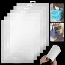 6 PCS Plastic Canvas Sheets, 14 Ct Plastic Mesh Fabric Plastic Cross Stitch 