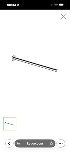 Keuco plan towel holder rail - towel,