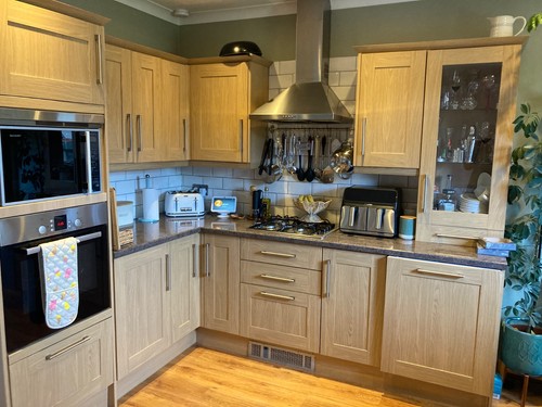 Full kitchen units seen - kitchen,