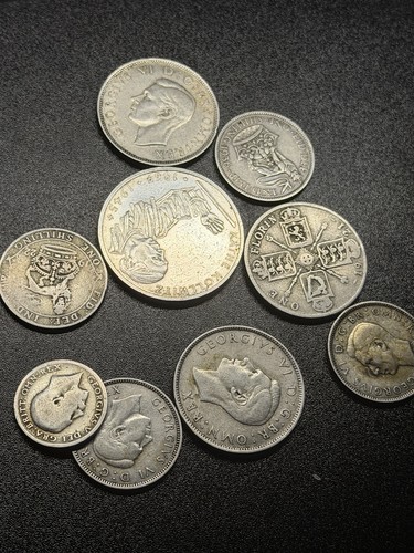 Silver coins joblot - coins,