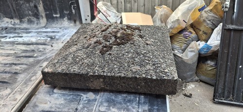 Reclaimed concrete pillar caps - pillar,