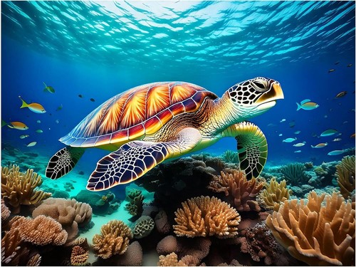 Tile mural underwater ocean - mural,