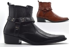Mens cowboy boots biker - mens, ankle