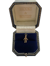 9ct Gold Small Corn Dolly Charm Unusual Girl Corn Dolly Little Vintage Charm