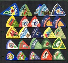 Cheese labels all different varieties ettiquette Fromage formaggio Kase #388