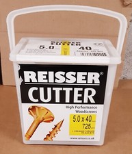 Reisser Cutter Pozi Countersunk Yellow Woodscrews 5.0 x 40 (Tub of 725)