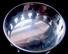 LANSON CHAMPAGNE BOTTLE COASTER SILVER COLOURED  METAL USED COLLECTABLE