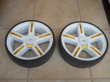 Pair of Powakaddy rear wheels.