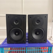Gale Silver Monitor HiFi Stereo Speakers, Black Ash Cabinets, Bookshelf Speakers