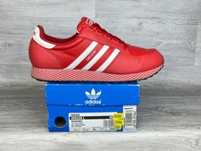Adidas Oregon Red Leather, Rare vintage Y2K issue, Sz UK 11, US 11.5, EU 46