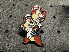 Chip 'n' Dale Pin Badge Disney Enamel Metal Brooch Sailors Nautical 