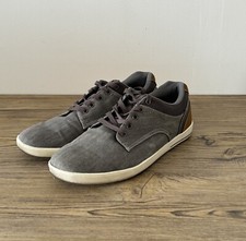 Air&Fresh Men Canvas Trainers UK 9 EU 43 Shoes Brown Grey Summer Wear