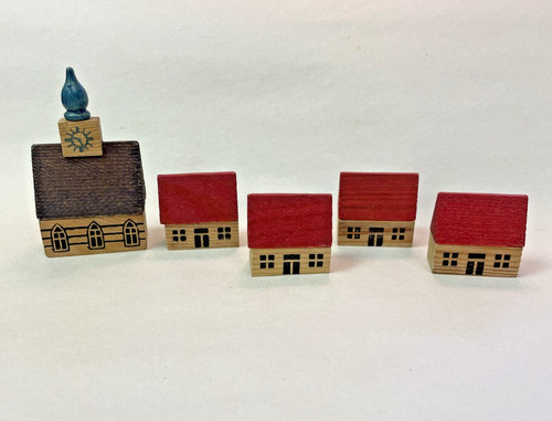 Vintage lot wood minature - of,