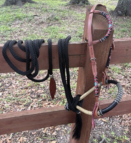 Bitless hackamore rawhide - bitless,