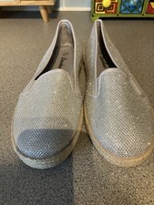 Glitter Pumps Slip On Ladies Shoes Size 5 Primark Brand New
