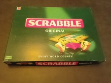? SCRABBLE Original word board game  100% COMPLETE Mattel UK 2003