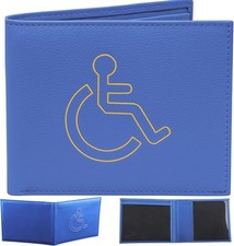 Genuine Leather Disabled Blue