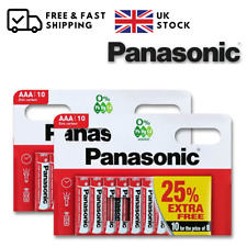 20x Panasonic AAA Zinc Carbon Batteries LR03 MN2400 PC1500 1.5V Longest Expiry