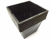 X5 14cm NEW Square.GARDEN POND PLASTIC PLANT BASKETS MARGINAL WATER PLANTS