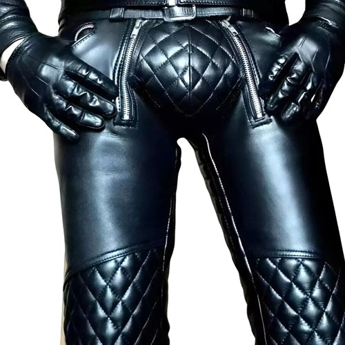 Men real leather - men's, quilted