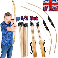 Bamboo Wood Bow with Arrows