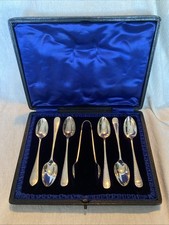 Box Of 6 Antique Silver Plated