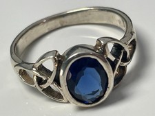 Sterling silver '925' and oval